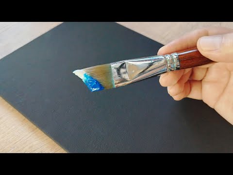 Easy Blue Roses to Paint / Acrylic Painting for Beginners