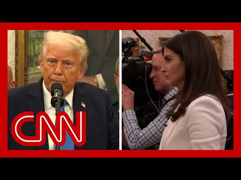 Kaitlan Collins asks Trump about meeting with Putin