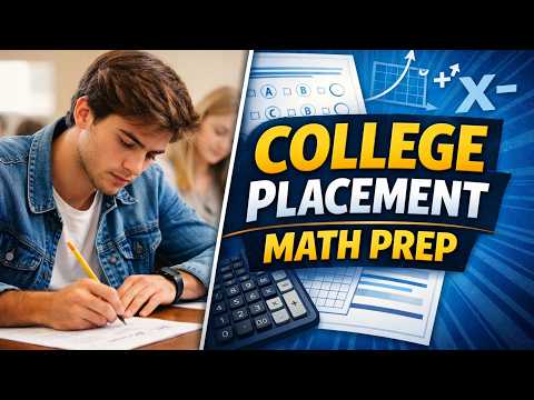College Placement Test Math – Avoid Remedial Classes (ALEKS, ACCUPLACER, TSIA2 & More)