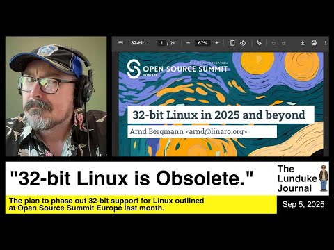 "32-bit Linux is Obsolete."