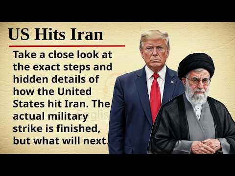 Us Hits Iran || 🇺🇸🇮🇷 Learn English Through Story Level 2 || Graded Reader 🎧
