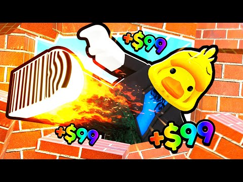 I Kicked Through 9,209,480 Walls in Roblox!