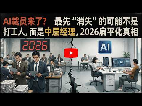 【Boss商业分析】AI裁员来了?最先“消失”的可能不是打工人,而是中层经理,2026扁平化真相