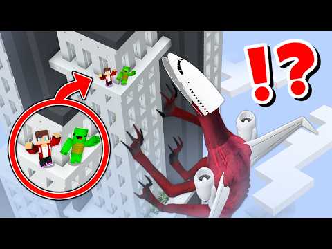 JJ and Mikey vs INFECTED SKY CHALLENGE in Minecraft / Maizen Minecraft