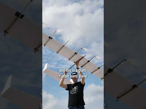 I built the World's Largest Rubber-Band Plane! ✈️