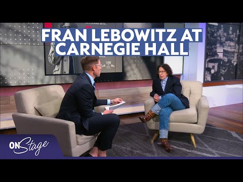 Fran Lebowitz Joins On Stage for a Sharp and Unfiltered Conversation | On Stage