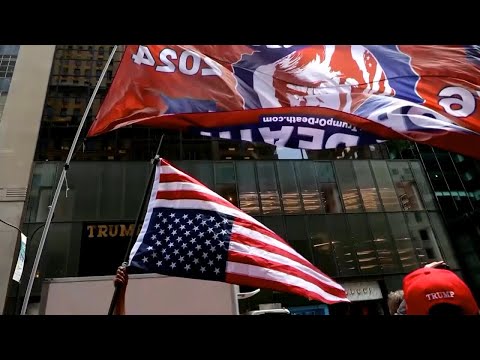 Upside-down American flag reappears as a right-wing protest symbol after Trump's guilty verdict