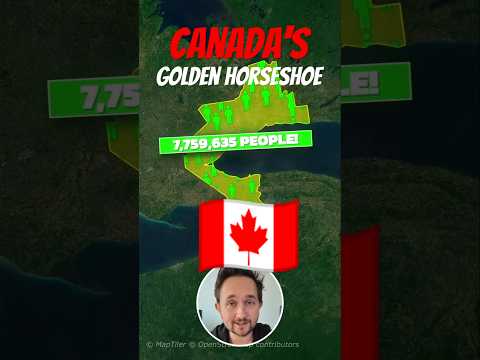 Over 20% Of All Canadians LIVE HERE 🤯🇨🇦 #canada #geography #funfacts
