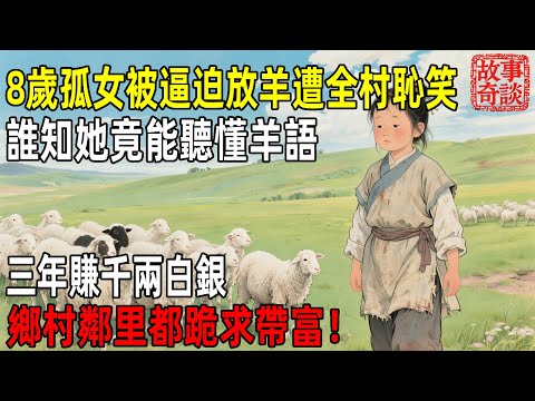 8歲孤女被逼迫放羊遭全村恥笑，誰知她竟能聽懂羊語，三年賺千兩白銀，鄉村鄰里都跪求帶富！「故事奇談」#故事#民间故事#故事会#民間故事#故事會#温馨故事#民间传统故事