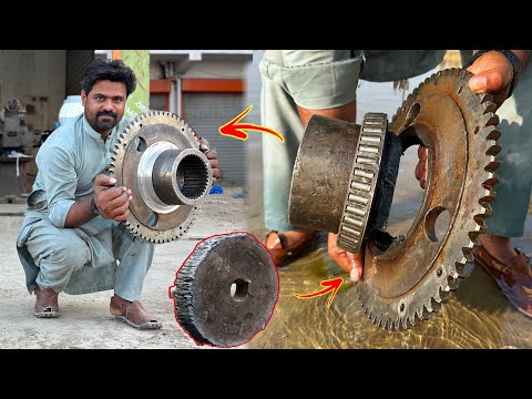 The Repairing Process of Caterpillar Broken Axle Hub Which is Important Process for every mechanic..