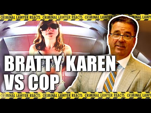 Bratty Karen VS. Cop | Criminal Lawyer Reacts