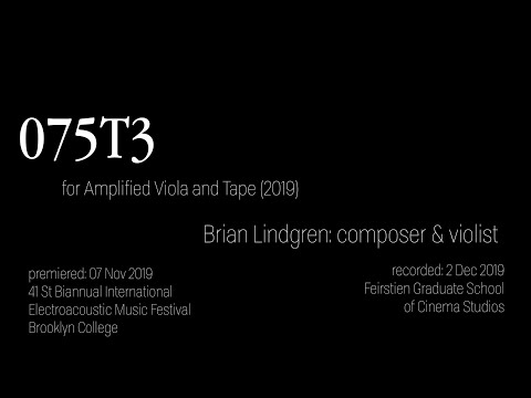 075T3 (2019) for amplified viola and electronics