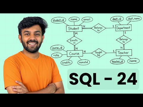 Entity Relationship Diagram (ERD) - ( Chen & Crow's Foot )  | SQL Mastery Ep- 24 | code io - Tamil