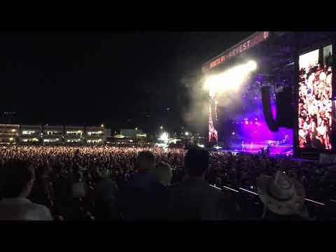 Cellphone footage of the first shots fired at Route 91 Harvest festival