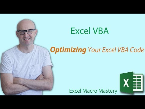 How to Create an Optimized Excel VBA application from Scratch