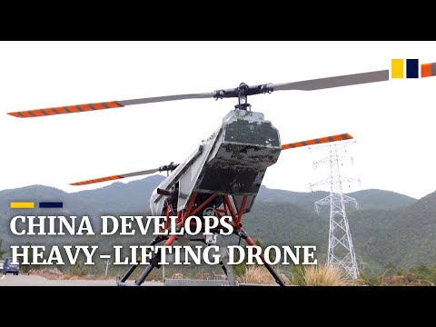 Heavy-lifting drone developed in China raises bar for high-altitude construction work