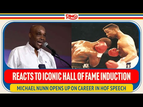Michael Nunn Delivers Great Speech After Being Inducted Into Hall Of Fame