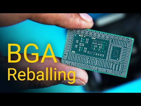 Intel  Haswell / Broadwell-U  - BGA reballing and soldering  - Step by step