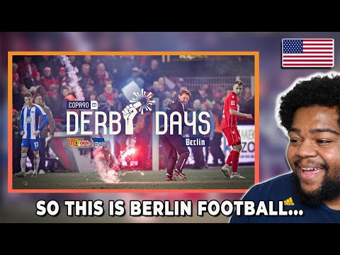 "Berlin is WILD" - America Reacts to Derby Days BERLIN! (Copa90)