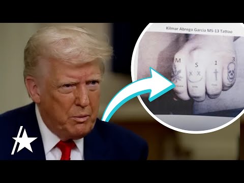 Donald Trump Insists Abrego Garcia Has MS-13 Tattoos In Heated Interview