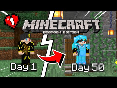 قضيت 50 يوم في ماين كرافت البيدروك لسبب غرييب !!