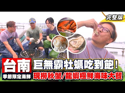 《詹姆士出走料理》台南巨無霸牡蠣吃到飽!!季節限定肥美秋蟹與炭烤龍蝦豪邁海味樣樣來! -第237集-2023/12/3
