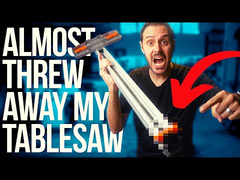 CHEAP Plastic Saved My Ridgid Table Saw. How to Fix A R4512 Fence.