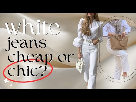 7 BRILLIANT Tricks to Wear WHITE JEANS and look extremely ELEGANT and SOPHISTICATED