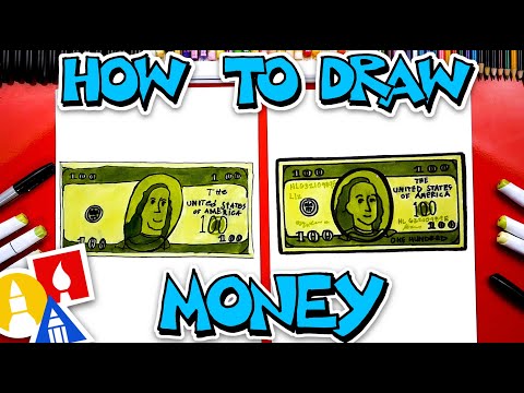 How To Draw Money -  One Hundred Dollar Bill