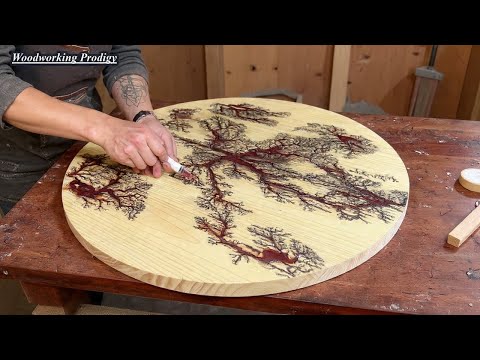 Incredible! How He Created A Magical Coffee Table From Scratch.