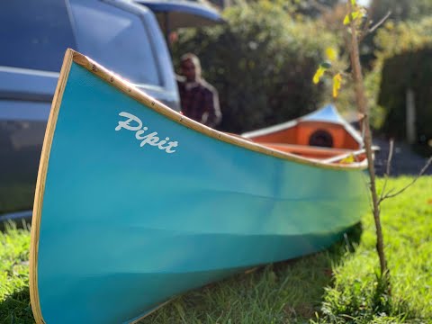 Stitch and glue plywood canoe