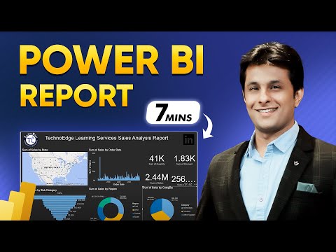 How to create Power BI Dashboard (Report) in 7 Minutes in Power BI Desktop | @Pavan Lalwani