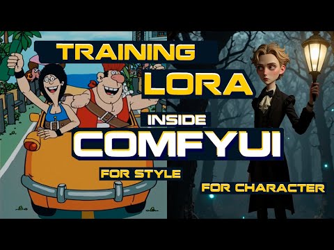 Training LoRA inside ComfyUI for character and style / detailed workflow guide with examples