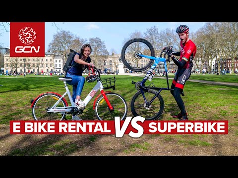 Rented E Bike Vs Super Bike: The GCN City Challenge!