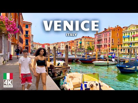 Experience Venice 🇮🇹 Italy’s Floating City in 4K HDR | Relaxing Walk with Pure City Sounds