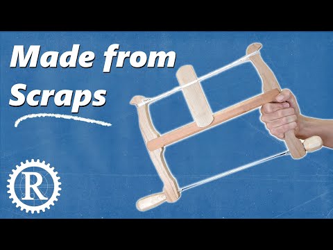 Make a turning saw from scrap wood and random hardware.
