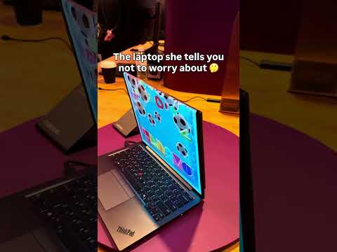 The laptop she tells you not to worry about 🤔