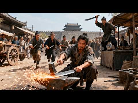 武俠電影！路邊不起眼的鐵鍋匠竟是功夫高手，一招制服惡霸解救貧民！#成龍 #武俠 #功夫 #劉亦菲 #王一博 #肖戰