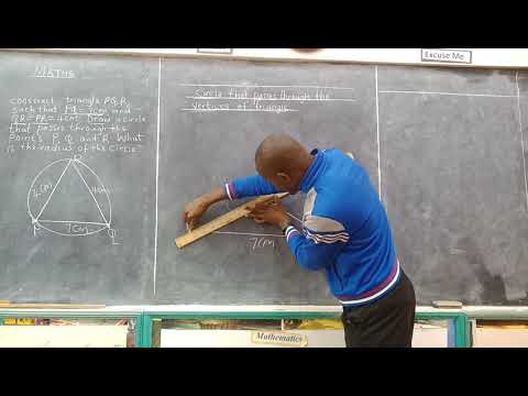 Circle that touches the vertices of a triangle