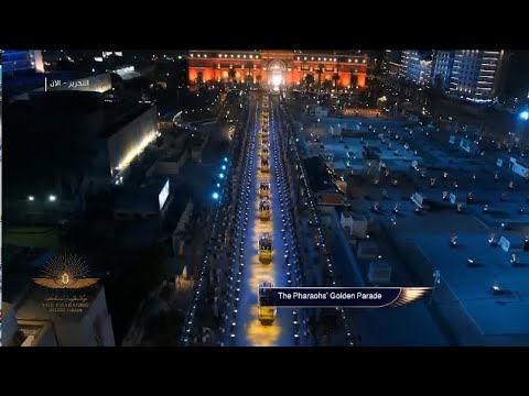 Best Moments of Pharaohs' Golden Parade - 18 Pharaohs and 4 Queen Mummies Moved to New Museum