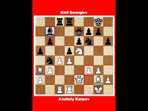 Anatoly Karpov vs Kiril Georgiev √ It Biel Switzerland, 1992.