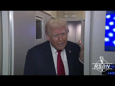 WATCH: The President speaks on board AF1 "had a very good talk with President Xi." 11/25/2025