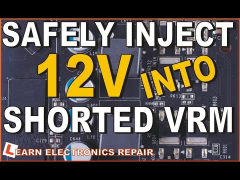 How to SAFELY inject 12V into a short circuit GPU / CPU VRM!