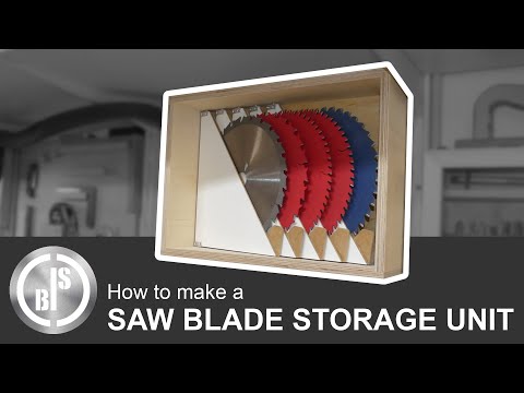 FINALLY, MY SAW BLADES HAVE A STORAGE PLACE | MAKING A SAW BLADE STORAGE UNIT