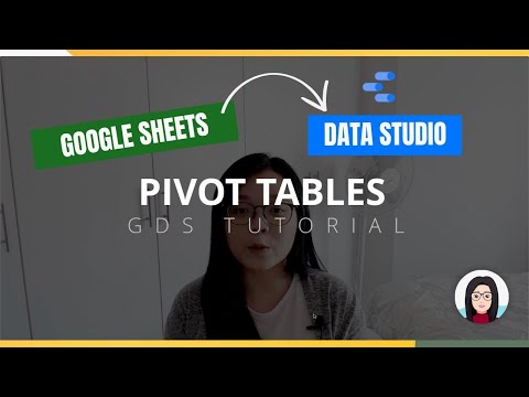 2-IN-1 PIVOT TABLE TUTORIAL - Build Google Sheets Pivot Tables in Google Data Studio w/ 3 Examples