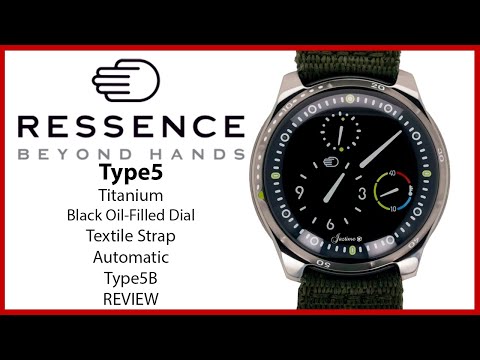 ▶ Ressence Titanium Black Oil-Filled Dial Type 5B - REVIEW