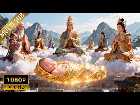 Baby born at 14 months, divine reincarnation, guarded by 100 gods.