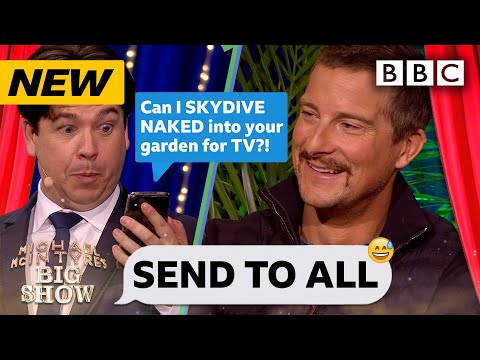 Survival expert Bear Grylls' hilariously REVEALING Send To All! - Michael McIntyre's Big Show | BBC