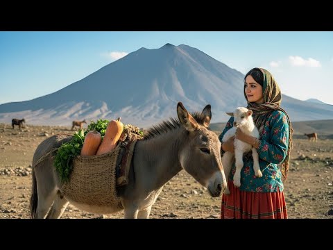 Village Life In Iran: Amazing Cooking & Donkey Riding By A Girl