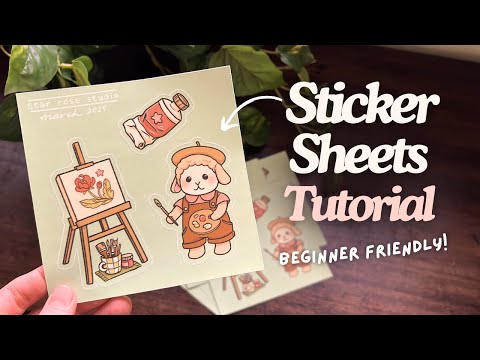 HOW TO MAKE STICKER SHEETS ✶ beginner friendly tutorial using Procreate & Stickerapp